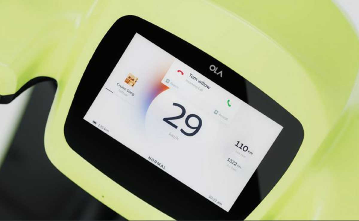 OLA S1 Air touchscreen